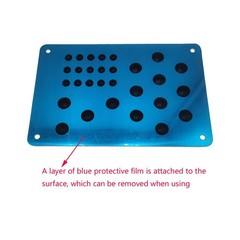 Car Truck Floor Mat Heel Pad Foot Pedal Rest Aluminum Plate Screws
