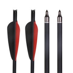 20in Crossbow Bolts Carbon Crossbow Arrows Replaceable Tips for Hunting Shooting