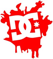 DC SHOE CO vinyl sticker decal skateboarding snowboarding