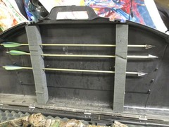Vintage Bear Kodiak 2 Camo Compound Bow with Case and Arrows
