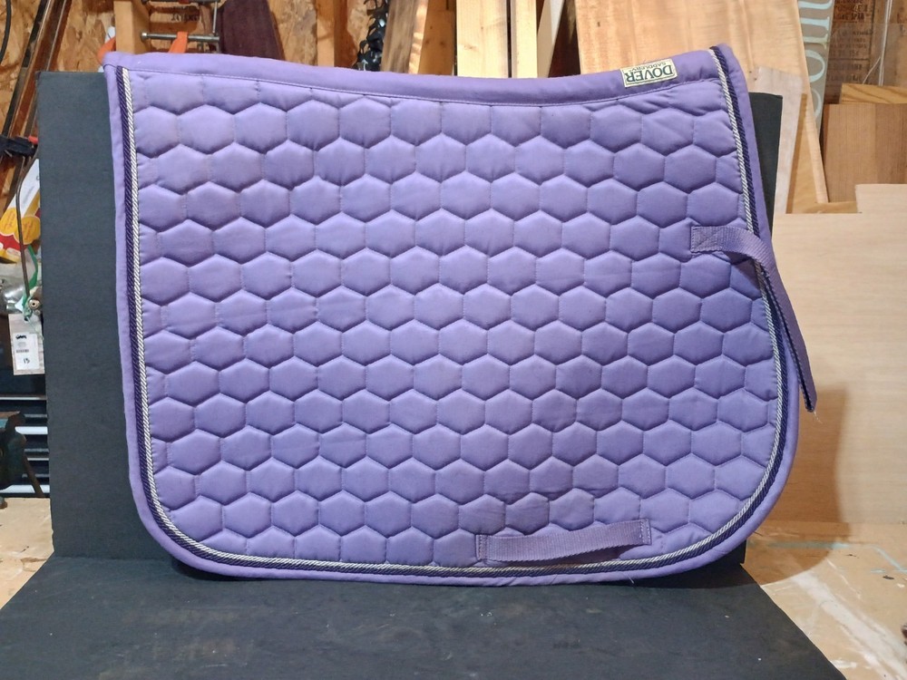 Dover Saddlery All Purpose English Saddle Pad Honeycomb Quilted Purple Lilac