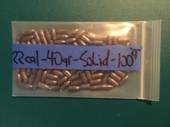 22 CAL SLUG / PELLETS – DIMPLE NOSE SOLID 40 GRAINS 100 COUNT
