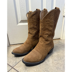 Brothers/Sons Brown Suede Western Cowboy Boots Men’s US 8.5D