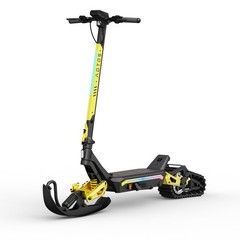 2 in 1 800W Foldable Snow Scooters Two Wheel Sled for Ski Resorts E-Scooter