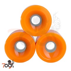 Cal 7 60mm 83A Cruiser Skateboard Orange Wheels (4 Pcs) + ABEC-7 Bearings