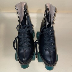 Black Roller derby Roller skates size 6 Stock 365 Labeda Wheels Used See Picts