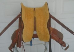 16.5″ CACTUS Saddlery Working Cowhorse Saddle~Cutting~Reining~TOOLED~GREAT COND