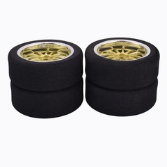 Shaluoman 4Pcs 1/10 7.1 inches x x 1.2 inches, Black and Gold