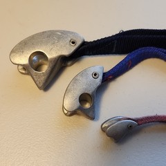 Lot of 3 – Black Diamond Tri Cam Aluminum Mini D Shape Climbing Cam w/ Carabiner