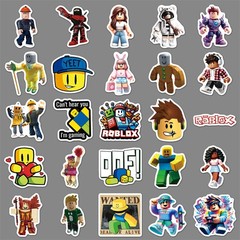 Mix 10/50 PCs Roblox Game Luggage Notebook Laptop Car Sticker – No Duplicate