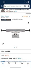 Single Thunder Skate Board Truck-New