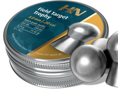 H&N Field Target Trophy 250 Count DOMED Match 5mm .20 Caliber Pellets GERMANY