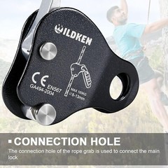 Lightweight Magnesium Alloy Climbing Ascender for Safety and Versatility