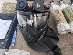 HUGE Airsoft Starter Kit! JG 0512MG Tactical AK-47 + Mask, Gloves, BBs, and More