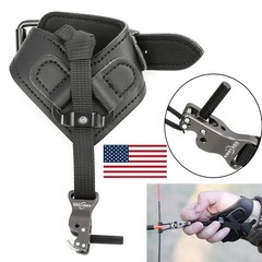 Archery Compound Bow Release Aids Wrist Strap Trigger Index Finger Hook Hunting
