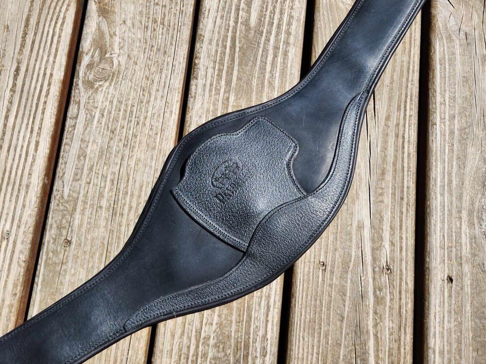 Devoucoux Black/Black Padded Anatomic English Jumper Girth – 52″/130cm – NWT!