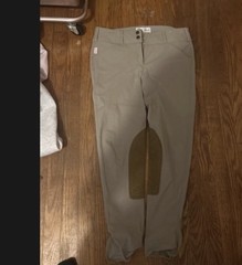 Tailored Sportsman Breeches 30 Tan Side Zip English Riding Pants