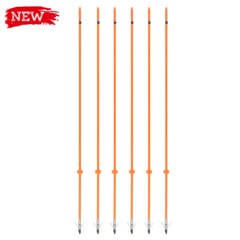 6/12pcs Bowfishing Arrows Fiberglass Broadheads Archery Bow Fishing Hunting 8mm