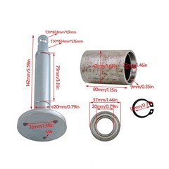 Go kart Steering Wheel Tie Rod End Gear Rack Pinion Shaft Kit For ATV Golf Quad