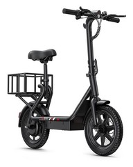 Electric Scooter with Seat, 14″ E-Scooter with 36V 7.8AH Battery, 350W Motor