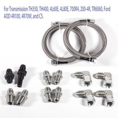 6AN 70″ Transmission Fluid Oil 70″ Transmission Fluid Oil Cooler Hose&Clamp
