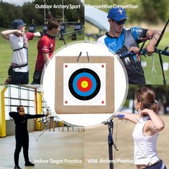 Archery Targets Paper 20pcs 16x16in Practice Targets for Hunting and Training