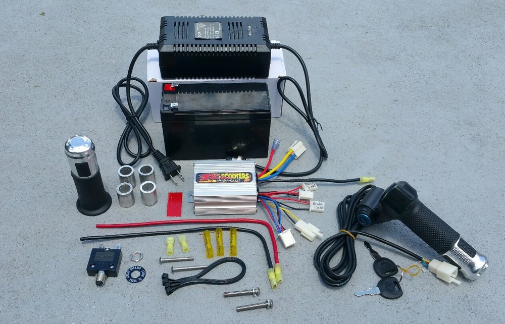 Razor E300 E325-Throttle,Controller, electrical kit- 36 Over Volt Kit -COMPLETE