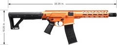 Umarex P2P Defensor .68 Cal CO2 Impact Paintball Marker Orange/Black 2292333