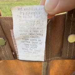 Filson Tin Cloth Chaps Waxed Cotton Long Hunting Trail Pants Made in USA