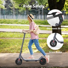 Electric Scooter,Up to 15MPH,Dual Suspension 500W Fast Charging Scooter Adults