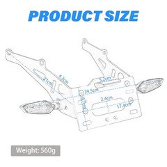 FTR 1200 Fender Eliminator LED Turn Singal Compatible with 2019-2024 FTR Clear