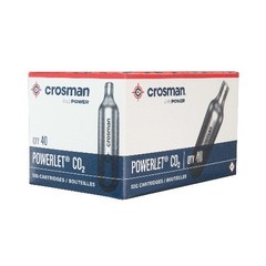 Crosman Brand 12 Gram Co2 Bottles, 40 Count, for Use with Paintball, Air Rifles