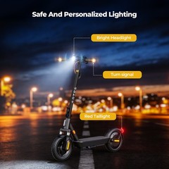 900W ELECTRIC SCOOTER FOR ADULTS 44 MILES RANGE 20MPH 12″ TIRES &DUAL SUSPENSION
