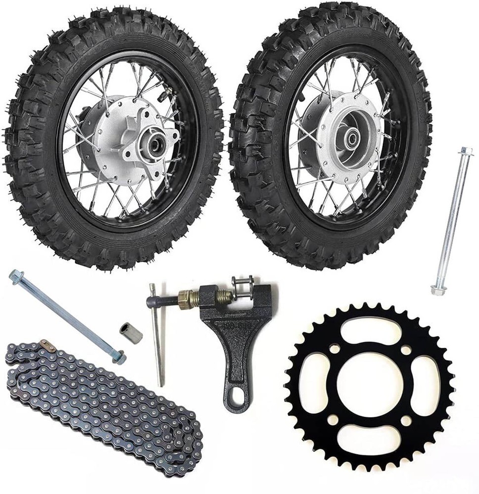 2.50-10″ Wheel Tire Rim Sprocket Drum Brake fr XR50 CRF50 TTR50 Dirt Bike Taotao