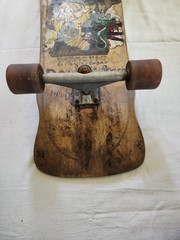 1980S ZORLAC Gargoyle Jimi Scott Airbourne Skateboard Deck Truck & Wheels READ!!