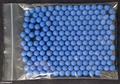 200 Ultra PREMIUM .68 cal BLUE Reusable Paintless Practice Paintballs c-REBALLS