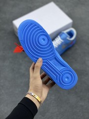 CI1173-400 Off White x Nk A Force 1 Low ’07 MCA University Blue