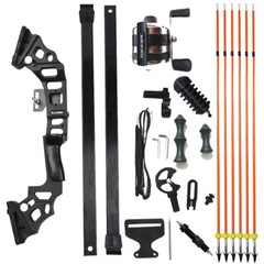 Bowfishing Kit 40lbs Recurve Bow Fishing Hunting Arrow Reel Archery Straight Bow