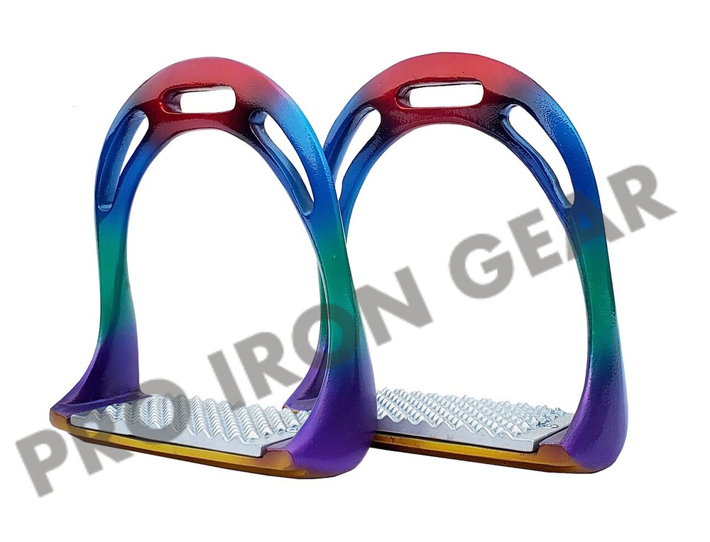 Multi Color Horse Stirrups Aluminum Size 4.75 Inch New 14 Colors
