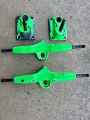 Vintage Gullwing Trucks Skateboard Trucks Phoenix Neon Green OG 80s Used