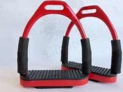 Horse Flexible Safety Stirrups Irons English Bendy Riding Stainless (5 Inch)