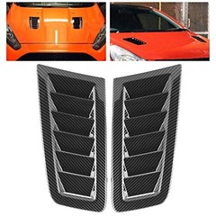 Car Hood Vents, 2Pcs Universal ABS Plastic Bonnet Air Vents Engine Hood Cover