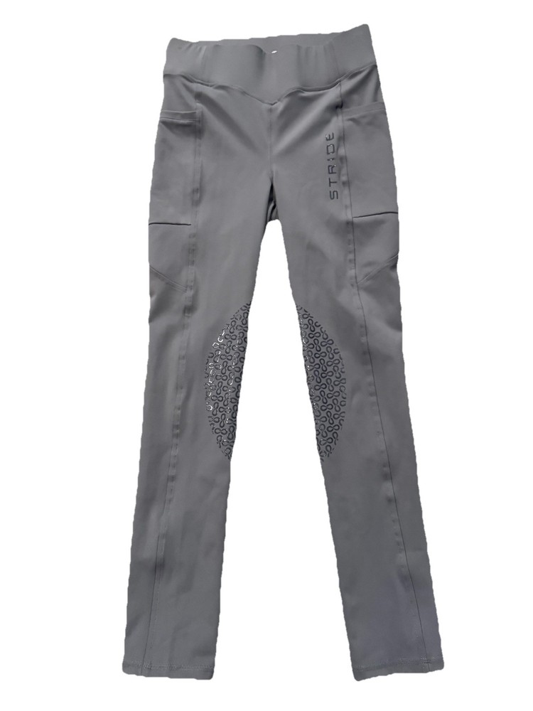 Dover Saddlery Stride Kids Infinity Knee Patch Tight Size L Gray