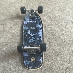 Redo Complete Skateboard Floral Graphic Floral Theme Black Multicolor Blue