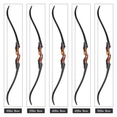 60″ Hunting Archery Takedown Recurve Bow 30-50lb Arrows Wooden Traditional Bow