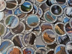 Yes! ALL 63 U.S. National Park Stickers! WATERPROOF Vinyl 3 Inches Each.
