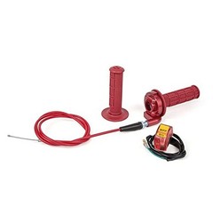 New 7/8″ 22mm Twist Throttle Accelerator Handle Grips and 1 red ribbon solid