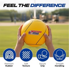 Tetherball Game Set – Soft-Touch Tether Ball with 2 Reinforced Attached Ropes…
