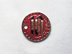 GCC 10 Years Anniversary – Antique Gold Finish – New Unactivated Geocoin
