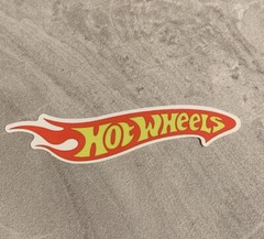 Hot Wheels 3” Inch Skateboard Sticker Waterproof Red Flame Decal
